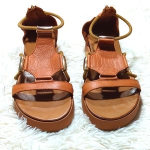 Tan leather sandals. Perfect condition. Worn few times.